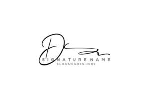 Initial DC Letter Signature Logo Template elegant design logo Sign Symbol template vector icon