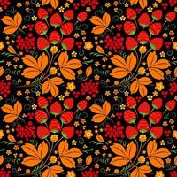 Seamless pattern in russian folk style vector