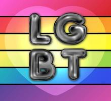 LGBT the rainbow banner vector