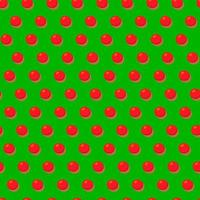 Seamless pattern in retro style with dot pattern.Christmas red balloons on a green background. vector