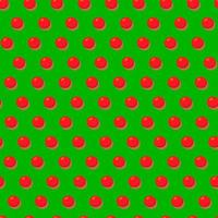 Seamless pattern in retro style with dot pattern.Christmas red balloons on a green background. vector