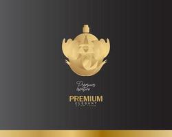 Luxury Perfume Logo Design Template vector