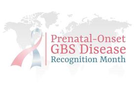 gráfico vectorial del mes de reconocimiento de la enfermedad gbs de inicio prenatal bueno para la celebración del mes de reconocimiento de la enfermedad gbs de inicio prenatal. diseño plano. diseño de volante. ilustración plana. vector