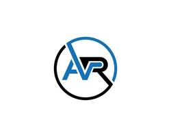 AVR Letter Design Logotype Concept Elegant Style Vector Illustration.