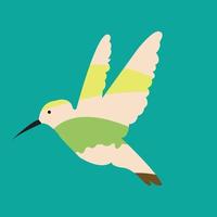 Flying Bird Vector Illustration