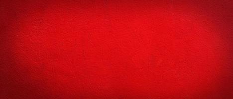 Wide panorama red wall texture for background with copy space for design photo
