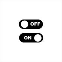 Off on vector button icon