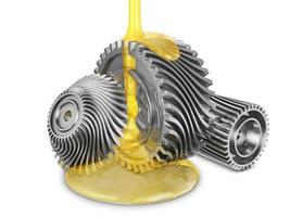 Mineral oil on gears photo