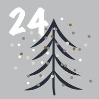 NOLIDAY GNOMES Advent Calendar isolated Vector illustration