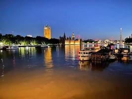 A view of London at night photo