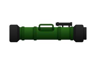 Javelin missile system. Anti tank man portable modern weapon vector