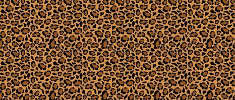 Jaguar de tracería de piel con fondo marrón. manchas negras de guepardo con contornos de camuflaje de puma amarillo en un esquema de color de vector de leopardo.