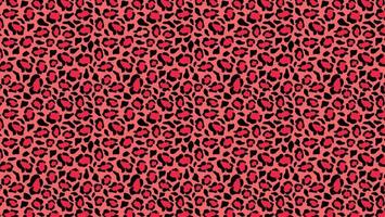 fondo de camuflaje rojo de piel de puma. manchas carmesí de guepardo con contornos de jaguar negro en un esquema de color vectorial de leopardo rosa vivo. vector
