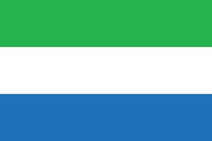 bandera de sierra leona vector