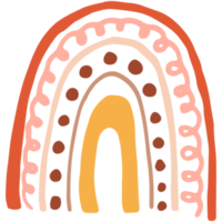 arco iris de garabato simple. transparente png imágenes prediseñadas