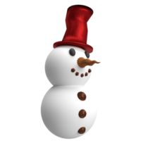 a imagem de renderização 3d do homem de neve png
