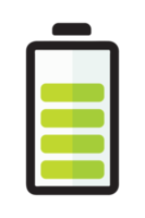 Battery with colorful charge level png