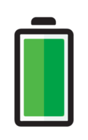 Battery with colorful charge level png