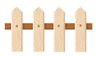 wooden fence illustration png
