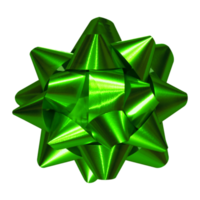 Green Holiday Bow Present Gift Wrapping Icon png