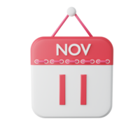 3d renderen kalender icoon png