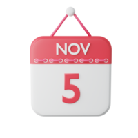 3d renderen kalender icoon png