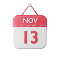 3D Rendereing Calendar icon png