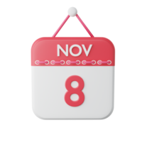 3D Rendereing Calendar icon png