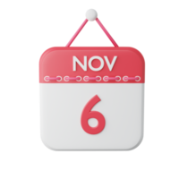 3d rendere calendario icona png