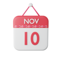 3D Rendereing Calendar icon png