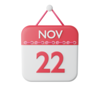 3D calendar icon png