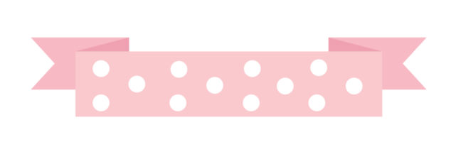 ilustración de banner de cinta pastel png