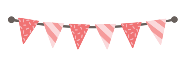 pastellgirlanden party banner illustration png