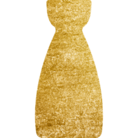 modern gouden boho keramisch vaas. transparant PNG clip art