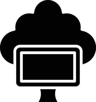 Cloud Computing Icon Style vector