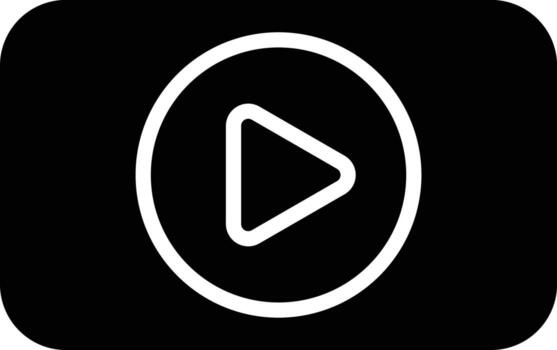 estilo de icono de botón de reproducción vector