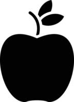 estilo de icono de manzana vector