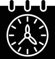 estilo de icono de horario vector