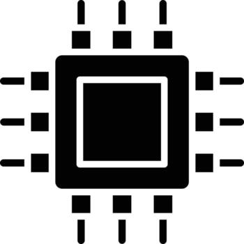 Cpu Icon Style vector
