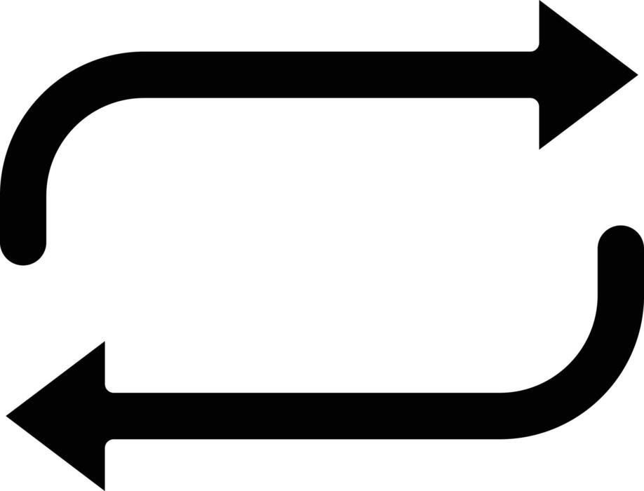 Curved Double Arrow Vector Art, Icons, and Graphics for Free Download