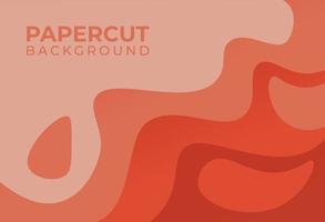 Papercut Background Template design vector