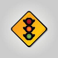 Traffic light symbol icon vector