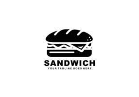 Sandwich logo design vector