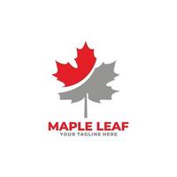 Maple leaf logo design vector