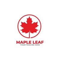 Maple leaf logo design vector