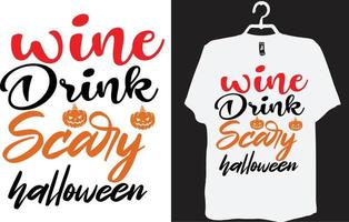 Halloween T-shirt Design vector