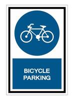 Bicycle Parking Symbol Sign Isolate on White Background,Vector Illustration EPS.10 vector