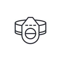 respirator icons  symbol vector elements for infographic web
