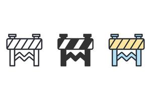 roadworks sign icons  symbol vector elements for infographic web