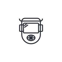 welding mask icons  symbol vector elements for infographic web